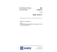 IEC 61691-5 Ed. 1.0 en:2004, Behavioural languages - Part 5: VITAL ASIC (application specific integrated circuit) modeling specification