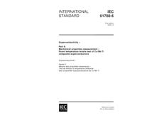 IEC 61788-6 Ed. 1.0 en:2000, Superconductivity - Part 6: Mechanical properties measurement - Room temperature tensile test of Cu/Nb-Ti composite superconductors