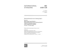IEC 61811-54 Ed. 2.0 en:2002, Electromechanical all-or-nothing relays - Part 54: Blank detail specification - Electromechanical all-or-nothing telecom ... Two change-over contacts, 15 mm x 7,5 mm base
