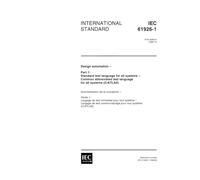IEC 61926-1 Ed. 1.0 en:1999, Design automation - Part 1: Standard test language for all systems - Common abbreviated test language for all systems (C/ATLAS)