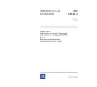 IEC 61937-3 Ed. 1.0 en:2003, Digital audio - Interface for non-linear PCM encoded audio bitstreams applying IEC 60958 - Part 3: Non-linear PCM bitstreams according to the AC-3 format