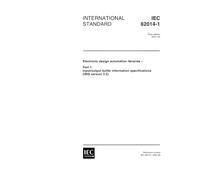 IEC 62014-1 Ed. 1.0 en:2001, Electronic design automation libraries - Part 1: Input/output buffer information specifications (IBIS version 3.2)