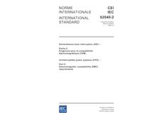 IEC 62040-2 Ed. 2.0 b:2005, Uninterruptible power systems (UPS) - Part 2: Electromagnetic compatibility (EMC) requirements