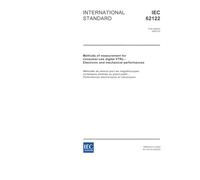 IEC 62122 Ed. 1.0 en:2002, Methods of measurement for consumer-use digital VTRs - Electronic and mechanical performances
