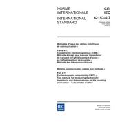 IEC 62153-4-7 Ed. 1.0 b:2006, Metallic communication cable test methods - Part 4-7: Electromagnetic compatibility (EMC) - Test method for measuring the ... coupling attenuation - Tube in tube method