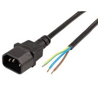 IEC C14 Attacco A Spoglio Terminali Rete Cavo , 1mm, 3M, Nero - PELB2301