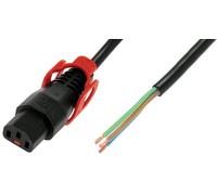 IEC Lock + Senza Estremità A Bloccaggio IEC C13 Cavi, 3M, Nero - PC1528