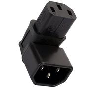 IEC maschio C14 a C13 ad angolo retto 90 gradi IEC C13 C14Power adattatore PDU spina