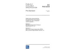 IEC/PAS 62030 Ed. 1.0 en:2004, Digital data communications for measurement and control - Fieldbus for use in industrial control systems