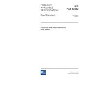 IEC/PAS 62382 Ed. 1.0 en:2004, Electrical and instrumentation loop check