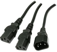 UK Mains Cavo Splitter UK Spina A 2 X C13 Presa Y Split Cavo 2.5m