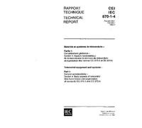 IEC/TR 60870-1-4 Ed. 1.0 b:1994, Telecontrol equipment and systems - Part 1: General considerations - Section 4: Basic aspects of telecontrol data ... of standards IEC 870-5 and IEC 870-6