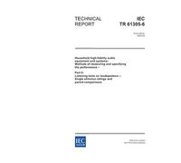 IEC/TR 61305-6 Ed. 1.0 en:2005, Household high-fidelity audio equipment and systems - Methods of measuring and specifying the performance - Part 6: ... stimulus ratings and paired comparisons