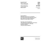 IEC/TS 61430 Ed. 1.0 b:1997, Secondary cells and batteries - Test methods for checking the performance of devices designed for reducing explosion hazards - Lead-acid starter batteries
