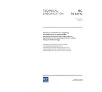 IEC/TS 62143 Ed. 1.0 en:2002, Electrical installations for lighting and beaconing of aerodromes - Aeronautical ground lighting systems - Guidelines ... development of a safety lifecycle methodology