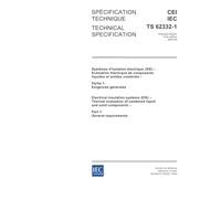 IEC/TS 62332-1 Ed. 1.0 b:2005, Electrical insulation systems (EIS) - Thermal evaluation of combined liquid and solid components - Part 1: General requirements