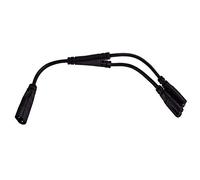 IEC320 - Cavo di alimentazione CA con splitter a Y, con attacco da C8 a 2 C7, da attacco maschio IEC 8 a 2 attacchi femmina, cavo con 1 ingresso e 2 uscite, 30 cm