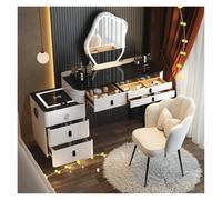 IEDHNGXN sedia da scrivania, organizer per il trucco Cassetti Accessori Tavolo da toeletta Consolle Computer Comodino Donna Alto Dressing Unghie Comoda Pra Quarto(80cm style1)