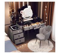 IEDHNGXN sedia da scrivania, organizer per il trucco Cassetti Accessori Tavolo da toeletta Consolle Computer Comodino Donna Alto Dressing Unghie Comoda Pra Quarto(120cm style24)