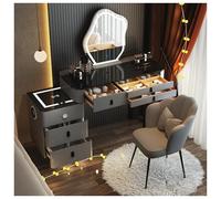 IEDHNGXN sedia da scrivania, organizer per il trucco Cassetti Accessori Tavolo da toeletta Consolle Computer Comodino Donna Alto Dressing Unghie Comoda Pra Quarto(80cm style4)