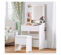 IEDHNGXN sedia da scrivania, organizer per il trucco Piccolo Mobiletto For Il Trucco Con Cassetti Portaoggetti E Tre Ripiani