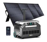 IEE 3200W Centrale Elettrica Portatile P3200 con Pannello 400W, 2048Wh Generatore Solare, Batteria LiFePO4, Ricarica1h, 16 Porte, Controllo APP, Portable Power Station per Campeggio, Camper, Casa