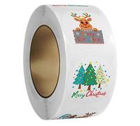 IEEDFJKK Condividi la gioia delle feste natalizie con adesivi per feste invernali pieni di calore, buste per scrapbooking, adesivi a tema natalizio, rotoli di carta per natalizie invernali