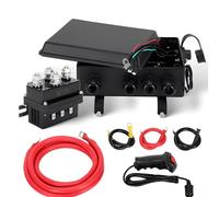 IEEDFJKK Telecomando manuale per verricello a 12V con contattore a solenoide e relè. Kit di scatola di controllo per verricello elettrico precablato, resistente e con cavi per