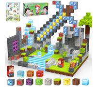 IEEILULU Costruzioni Magnetiche per Bambini 100 PCS 2.5CM, Cubi Magnetic blocchi magnetici Building Blocks Giocattoli Montessori dai 3 4 5 6 7 8 Anni Regali per Ragazzi e Ragazze