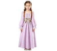 iEFiEL Bambina Vestito Il alla Cerimonia Matrimonio Lungo La Natale Anni Viola 8-9 Anni