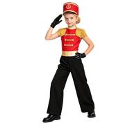 iEFiEL Bambini Costume Rock Band Domatrice Circo Cosplay Bambine Ringmaster | Overall Gambe Larga,Colletto Alto,Personaggio Cartone Animato,Festival,Festa Di Halloween,Fotografia,Gioco Ruolo,Scuola