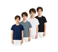 iEFiEL Bambini Uniforme Squadra Sportiva Giovani Maglie Anti Sole Basic Tee Multicolore 14-15 Anni