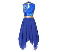 iEFiEL Donna Vestito per Danza di Lode Tunica Abito da Liturgica Cristiana | Per Prove E Spettacoli,Senza Maniche,Vestito Danza Liturgica La Chiesa,Eventi Del Coro,Pasqua,Latino,Saggio,Presentazioni In
