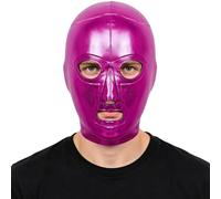 iEFiEL Protezione La Testa La Lotta Maschera Lucha Libre Maschera In Pelle Che Copre Interamente Il Viso Maschere Lotta Professionale Rave Oro Taglia unica