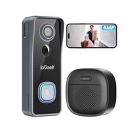 ieGeek 2.5K 5MP Videocitofono Wifi Senza Fili Esterno, 166° Campo Visivo