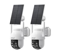 ieGeek 2K 360° PTZ Telecamera Wi-Fi Esterno Batteria con Pannello Solare
