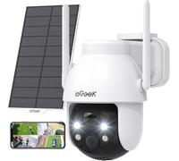 ieGeek 2K 360° PTZ Telecamera Wi-Fi Esterno Batteria con Pannello Solare BC