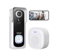 ieGeek 2K Citofono Senza Fili da Esterno, Videocitofono Wifi 2.4Ghz con Telecamera per Esterni IP66 Impermeabile, Rilevamento Umano, Nessun Costo Mensile, Visione Notturna, Audio Bidirezionale