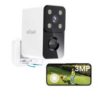 ieGeek 2K Rotazione 180° Telecamera Wifi Esterno Senza Fili, 4 LED Lights P