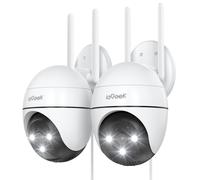 ieGeek 2K Telecamera Wi Fi Esterno 3MP Visione Notturna a Colori 15m 360° PTZ