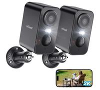 ieGeek 2K Telecamera Wi Fi Esterno/Interno Batteria Senza Fili con Sirena