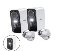 ieGeek 2K Telecamera Wi-Fi Interno/Esterno Senza Visione notturna a colori PIR