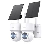 ieGeek 2K Telecamera WiFi Esterno Senza Fili con Pannello Solare Sirena 360°