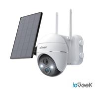 ieGeek 360° PTZ Telecamera Wi-Fi Esterno con Batteria Senza Fili Videocamera