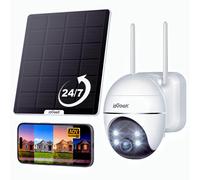 ieG OV Telecamera Pannello Solare 5W con Registrazione 24/7 & Tracciamento A
