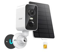 ieGeek Telecamera con Sim 4G da Esterno/Interno, 2K HD Telecamera Pannello Solare,Batteria da 9000 mAh, Base Magnetica Portatile, Audio Bidirezionale, Rilevazione PIR, IP65(Senza Wi-Fi)