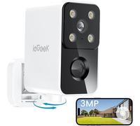 ⭐ieGeek s3 Rotazione 180° Telecamera Wifi Esterno Senza Fili, 4 LED 2k CAMERA