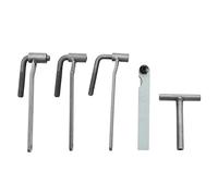 Iegefirm 5 Pezzi Serri/Set Strumento di Regolazione della Valvola del Motore Universale Chiave a Vite Valvola 8-10Mm Chiave di Tipo T 0.1-2Mm Calibro di Spessimetro