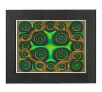 Iegefirm Magnetic Viewing Film,6 x 4 pollici Green Magnetic Display,Magnetic Field Detector,Reusable