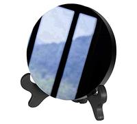 Iegefirm Ossidiana Supporto Feng Shui Natural Crystal Casa Decorazione Raccogliere Ricchezza e Giustizia 80Mm